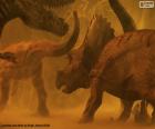Triceratops και δεινόσαυρος